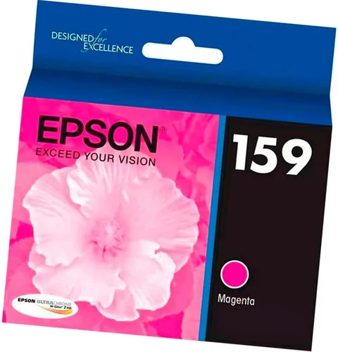Vista 3 de Epson UltraChrome Hi-Gloss 159 -Cartucho de inyección de tinta (Magenta) (T159320)