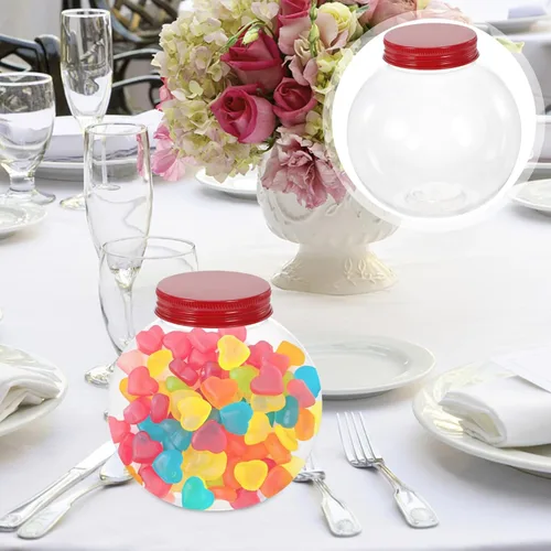 Vista 9 de Luxshiny Bolas de bebida de Navidad, 5 unidades, bombillas para botellas de agua, bolas de alcohol, tarros de dulces transparentes, cajas