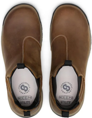 Vista 5 de KEEN Utility Botas de trabajo impermeables Evanston Chelsea (punta de carbono)