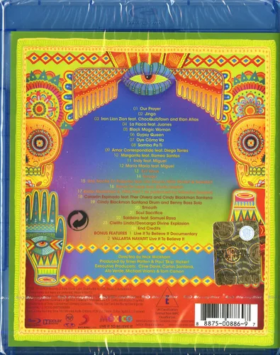 Vista 2 de Santana Corazón Live From Mexico Live It to Believe It Blu-ray