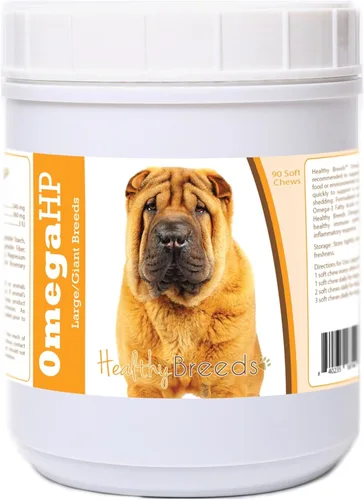 Vista 109 de Healthy Breeds Affenpinscher Omega HP - Masticables suaves para piel y pelaje, 60