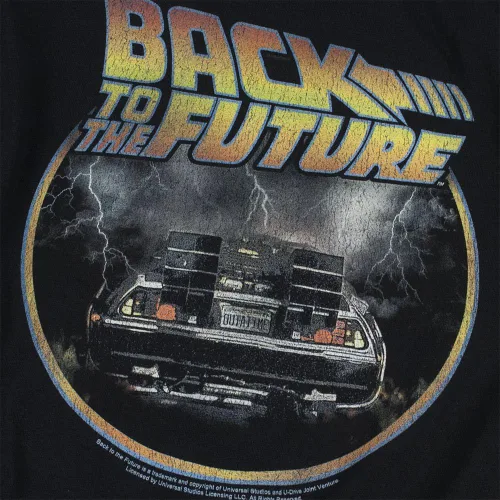 Vista 6 de Popfunk Sudadera con capucha y calcomanías de Delorean Classic Back to the Future