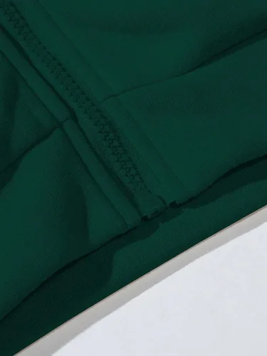 Vista 3 de SHENHE Sudadera con capucha con capucha y cordón ajustable para hombre con estampado gráfico y cremallera