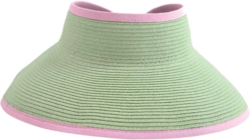 Vista 16 de San Diego Hat Co. Visera ultratrenzada para mujer con cinta y banda para el sudor Aqua Lime