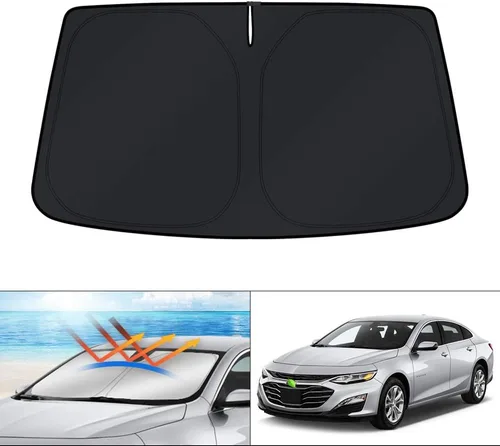 Vista 243 de KUST - Parasol plegable para parabrisas para BMW X1 E84, accesorios 2011 2012 2013 2014 2015, protector de visera de sol ajustable que bloquea