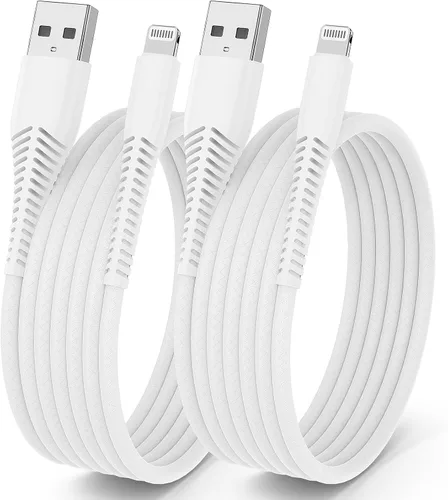 Vista 9 de Paquete de 3 [certificado Apple MFi] Cargador de iPhone de 3 pies, cable Lightning a USB de 3 pies, cable de carga rápida Apple de 3 pies