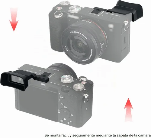 Vista 6 de Extended A7C Eyecup for Sony Alpha 7C Only(Not Fit A7C II, A7CR)