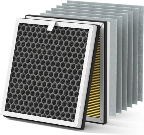 Vista 8 de Filtros de repuesto 3 en 1 H13 True HEPA para purificador de aire Pure Enrichment PureZone (PEAIRPLG) - 3 HEPA + 6 prefiltros