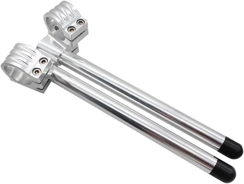 Vista 5 de 1" Riser 1.417 in Clip en Manillar Fit Horquilla Tubo 1.417 in Racer motocicleta manillar barras 7/8", 1.417 in Clip on CNC Plata