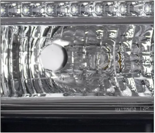 Vista 7 de Faros delanteros de repuesto de barra LED, cromados, compatibles con Ford F-250 F-350 F-450 F-550 Super Duty 2005-2007
