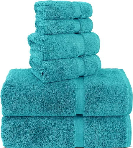 Vista 89 de Chakir Turkish Linens Toallas turcas de alta calidad 100% algodón para baño, toallas de baño grandes de 30 x 60 pulgadas (4 piezas, aguamarina)