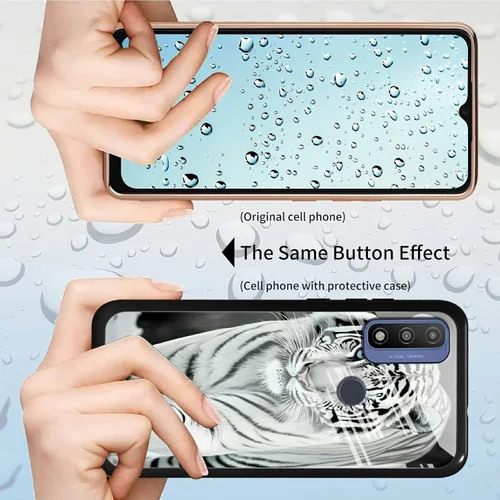 Vista 212 de Funda para Motorola Moto G Stylus 5G 2021 de vidrio templado, funda negra con diseño de mujer negra africana para mujeres y hombres, antiarañazos, a
