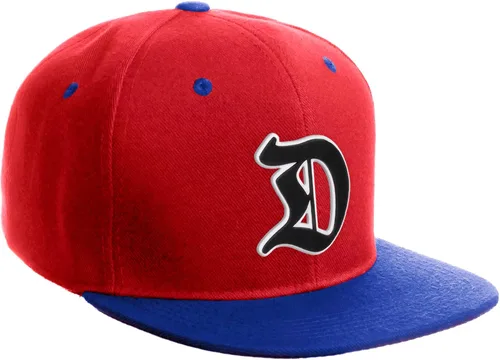 Vista 516 de Daxton Gorra clásica con visera de billete plano con letras del alfabeto inglés antiguo de la A a la Z