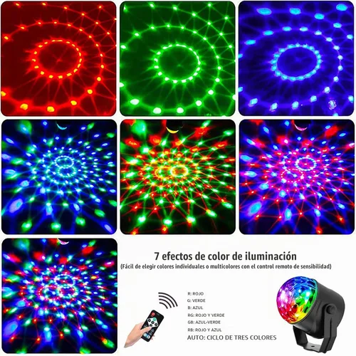 Vista 5 de Apoesar - Luces estroboscópicas para fiesta de discoteca, luz estroboscópica, luz USB enchufable para auto, hogar, habitación, baile, fiestas