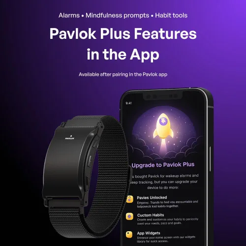 Vista 4 de Pavlok 3 - Alarma silenciosa y entrenador portátil de atención plena para buenos hábitos - Mejora la atención plena, crea buenos hábitos - Rastrea