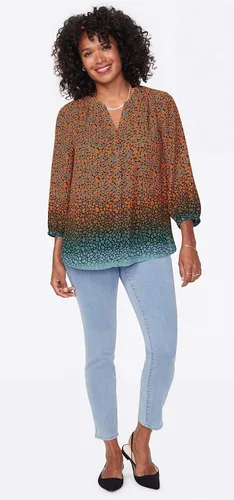 Vista 11 de NYDJ Women's Pintuck Blouse 34 Sleeve