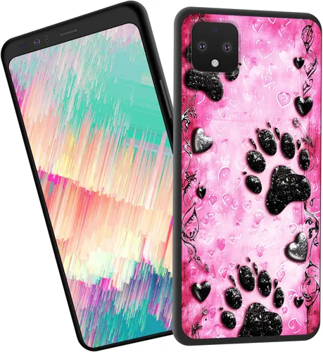 Vista 26 de Funda delgada para Google Pixel 4 XL, funda delgada de silicona de TPU suave a prueba de golpes para Google Pixel 4 XL, cruz negra