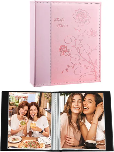Vista 16 de Artmag - Paquete de 2 álbumes de fotos pequeños de 4 x 6 pulgadas, cada paquete con 26 páginas transparentes, para 52 fotos verticales de 4 x 6