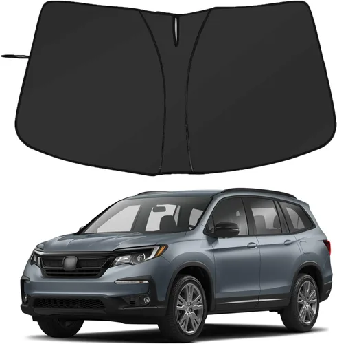 Vista 12 de Parasol para parabrisas para Honda Pilot 2016-2022/Ridgeline 2017-2025/Passport 2019-2025, parasol plegable para ventana delantera, protector solar