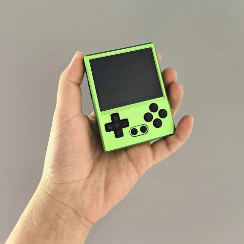 Vista 4 de Consola de juegos GKD Pixel 2 Metal Retro, jugador portátil mini de bolsillo, preinstalada con tarjeta TF de 64GB, batería de 1800mAh, pantalla IPS