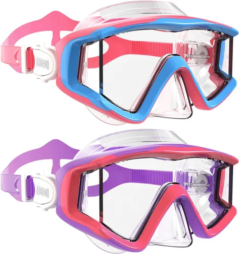 Vista 20 de Aegend Gafas de natación para adultos y niños, gafas de visión amplia de 220° para nadar