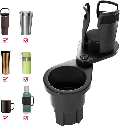Vista 2 de Expansor de portavasos de automóvil con base ajustable y expansor para vehículos, compatible con tazas, compatible con tazas Yeti de 14/24/36/40/46