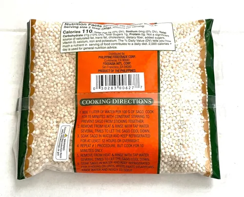 Vista 2 de Tropics Tapioca Perla o Sago 8 Oz. Piezas Pequeñas