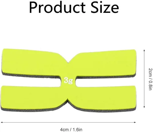 Vista 3 de Lixada 6 cintas de raqueta de tenis de silicona para raquetas de tenis de 0.11 oz