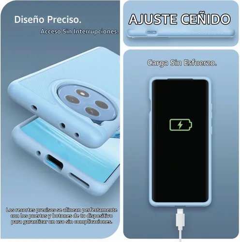 Vista 6 de TUDIA MergeGrip - Funda para OnePlus 12R 5G, color azul bahía AZUL (Bay Blue)