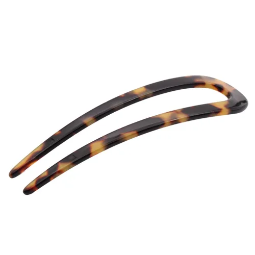 Vista 10 de French Amie Slick Ivory - Pin de pelo hecho a mano con acetato de celulosa en U (marfil)