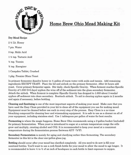 Vista 4 de Home Brew Ohio Kit de fabricación de hidromiel