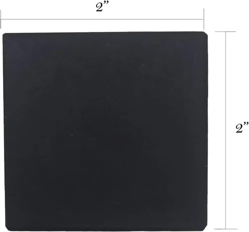 Vista 2 de Piedra de prueba de oro, genuina, obsidiana natural (2 x 2 pulgadas)