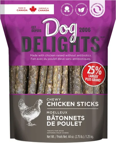 Vista 10 de Dog's Delights - Palitos de cordero masticables, 2.8 lbs, golosinas para perros