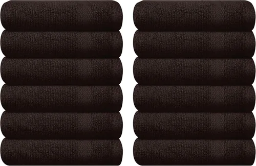 Vista 82 de GLAMBURG Juego de 2 Sábanas de Baño Extra Grandes de Algodón Premium de 700 GSM - 100% Algodón Peinado - 2 Sábanas de Baño 35x70 pulgadas - Calidad