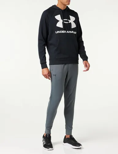 Vista 4 de Under Armour Rival Sudadera con capucha, para hombre, de vellón, con logotipo grande