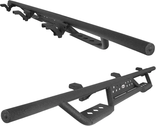 Vista 8 de Gladiator - Estribo Nerf Bar lateral compatible con Jeep Gladiator 2020-2026 JT, accesorios todoterreno (se venden como par)