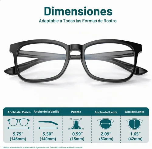 Vista 7 de Square Blue Light Glasses for Women Men Clear Frame Computer Tortuga negra y coco