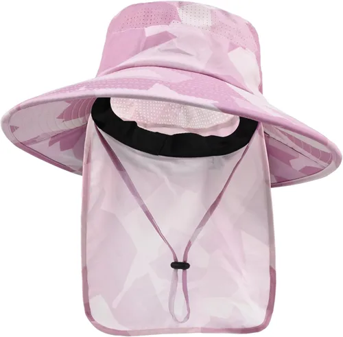 Vista 9 de Sombreros de sol para hombres y mujeres, sombrero de pesca UPF 50+ transpirable de ala ancha Beige