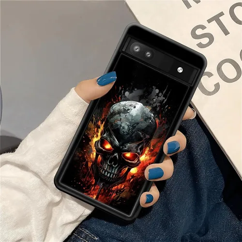 Vista 839 de Compatible con Google Pixel 4A 5G Mobile Case Creative Acrylic Panel trasero Silicona Protección Grip especialmente diseñado para Google Pixel 4A 5G