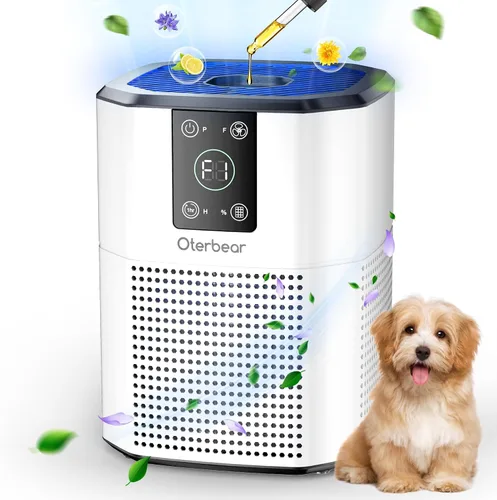 Vista 9 de Purificadores de aire para dormitorio y hogar de hasta 1350 pies cuadrados, Oterbear limpiador de aire para habitación con filtro HEPA H13 verdadero