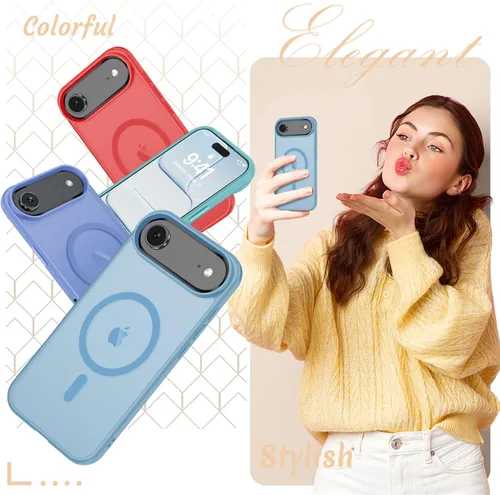 Vista 707 de Funda para Google Pixel 10 Pro XL, cubierta magnética mate, color negro Fit for MagSafe, Screen Protector included, Shockproof Military Grade