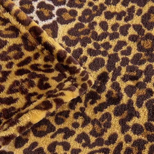 Vista 6 de Edenleaf - Manta con estampado de leopardo de forro polar, manta suave y acogedora para cama, sofá, viajes y camping, supersuave y mullida