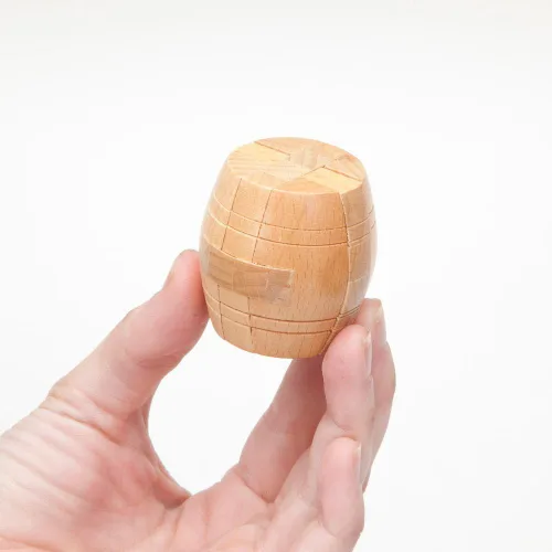 Vista 6 de Mini juego de rompecabezas de madera, juego de cuatro tintes de madera clara, diseño clásico, rompecabezas de madera y regalos divertidos Mini