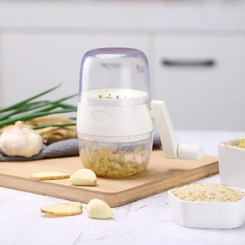Vista 2 de Yuhoo Molinillo manual de nueces, molinillo de frutas secas y nueces con manivela, herramienta de trituradora manual de alimentos portátil