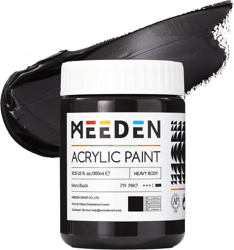 Vista 22 de MEEDEN Juego de pintura acrílica: 1L/33.8 oz x 12 colores pinturas acrílicas grandes a granel - Pinturas artísticas brillantes de cuerpo pesado