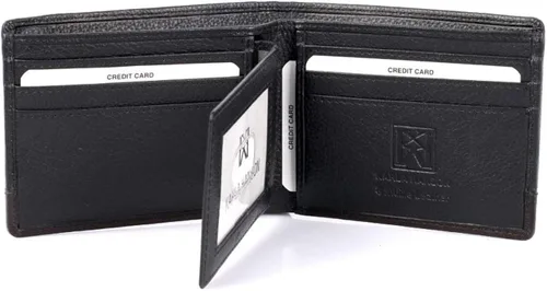 Vista 2 de KARLA HANSON - Cartera de piel con bloqueo RFID para hombre con tarjetero