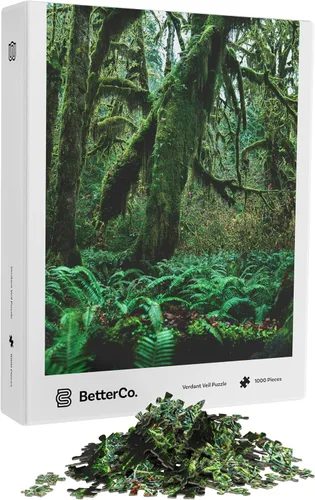 Vista 8 de BetterCo. - Suculentas moradas de 1000 piezas - Rompecabezas difíciles de 1000 piezas - Desafíate con rompecabezas de 1000 piezas para adultos
