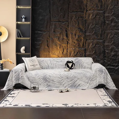 Vista 31 de STACYPIK Jacqurad - Fundas de sofá reversibles y duraderas para mascotas, fundas de sofá geométricas con orejas de trigo, protector de muebles gris