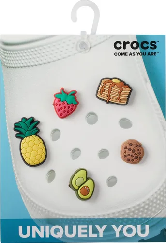 Vista 2 de Crocs Jibbitz - Dijes para zapatos, paquete múltiple de comida para el desayuno, bonitos dijes