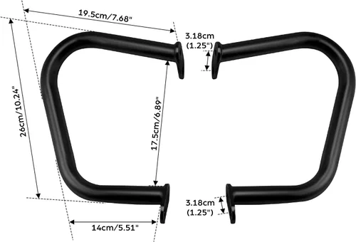 Vista 2 de TCT-MOTORPARTS Barra protectora de motor negra para Triumph Bonneville T100 T120 Thruxton 1200 Street Cup Twin 2016-2020 2019